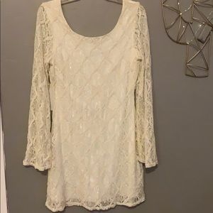 Ivory lace dress